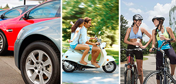 Noleggio auto, bicicletta e scooter